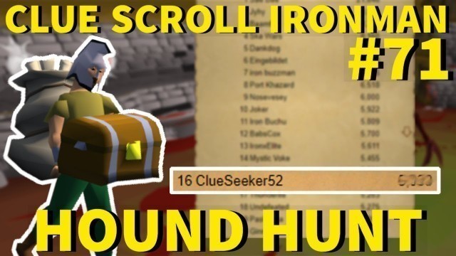 'MY FIRST FRONTPAGE + Hunting Dream FashionScape! - Clue Scroll Ironman #71 (Hound Hunt)'