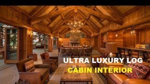 'Ultra Luxury Log Cabin Interior'
