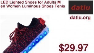 'LED Lighted Shoes for Adults Men Women Luminous Shoes Tenis LED Glow Shoe Unisex 2016 Fashion USB'