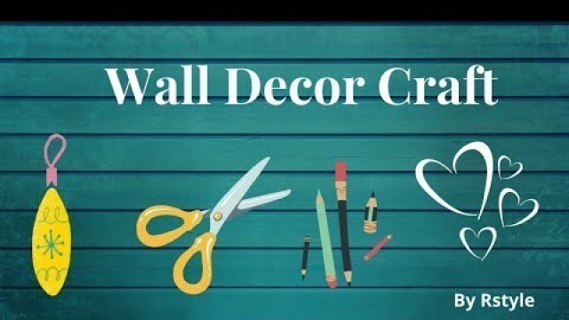 'Diy Simple Room Decor Ideas | How To Make Paper Heart Wall Hanging | Paper Heart Wall Hanging Craft'