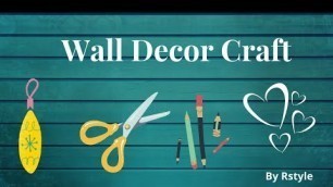 'Diy Simple Room Decor Ideas | How To Make Paper Heart Wall Hanging | Paper Heart Wall Hanging Craft'