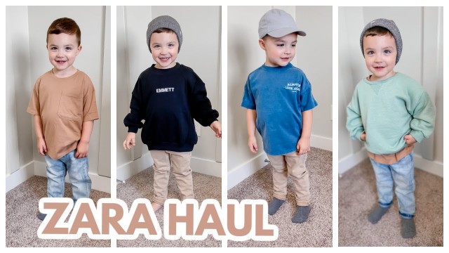 'TODDLER BOY CLOTHING HAUL | CHEAP AND CUTE CLOTHES FOR BOYS | FALL 2021 BACK TO SCHOOL | ZARA HAUL'
