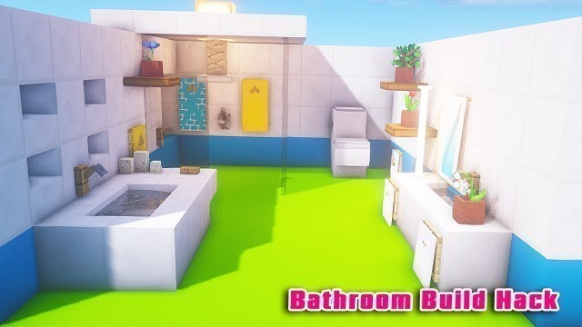 '⚒ Minecraft How to Build Hacks a Bathroom ⚒ Interior Design Ideas in Minecraft ⚒'