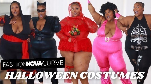 'FASHION NOVA CURVE HALLOWEEN COSTUME TRY ON HAUL! | SIZE 3X| PLUS SIZE & CURVE HAUL'