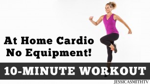 'The Best 10 Minute At Home Cardio Workout No Equipment!'