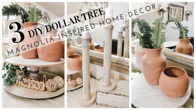 'DIY DOLLAR TREE | DOLLAR MAGNOLIA INSPIRED HOME DECOR'