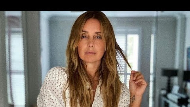 'Louise Redknapp risks wardrobe malfunction in racy paper-thin shirt dress'