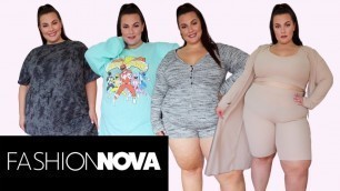 'FASHION NOVA CURVE PLUS SIZE LOUNGEWEAR TRY ON HAUL | UK'