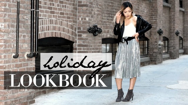 'CHRISTMAS & NEW YEARS EVE OUTFIT IDEAS 2016 |  Holiday & Winter Fashion Lookbook in DUMBO NYC'