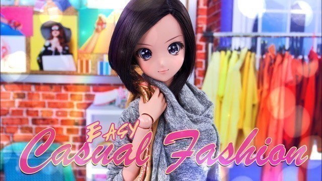 'DIY - How to Make: EASY Casual Fashion | Smart Doll | Barbie | Fresh Dolls & more'