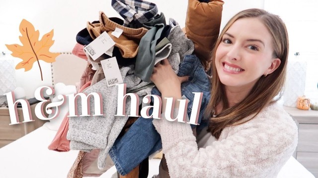 'h&m fall clothing haul for toddler girls and boys | KAYLA BUELL'