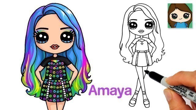 'How to Draw Rainbow High Fashion Doll Amaya Raine'