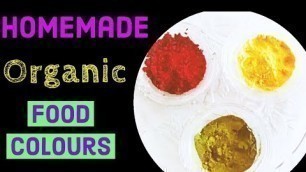 'இயற்கையான முறையில்  Food கலர்  | Homemade organic food colour recipe || Food colour at home recipe'