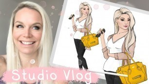 'STUDIO VLOG 026 - Drawing a fashion illustration in Procreate with my Body Builder stamp brush'