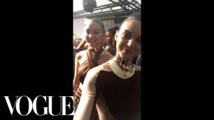 'Watch Gigi Hadid, Kendall Jenner, Lily Aldridge, and More Break Down the Balmain Show and Party'