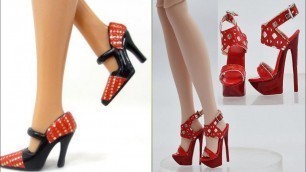 'barbie doll | barbie shoes | barbie sandals | barbie shoes design | barbie heel design'