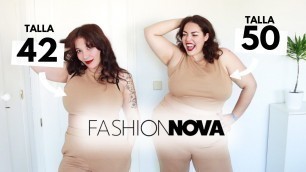 'TALLA 42 VS TALLA 50 Misma ropa Fashion Nova Curve | Invierno 2021 | Pretty and Olé'