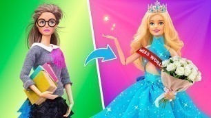 '11 DIY Barbie Doll Hacks and Crafts / Miss Universe Ideas'