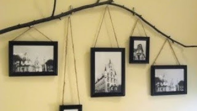 'Picture Hanger Ideas | DIY Hanging Photo Display, Creative Wall Decorating Gallery Family Photo 2018'