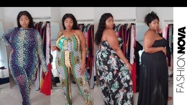 'Fashion Nova Curve Try On Haul | Jumpsuits!! Plus Size Fashion'