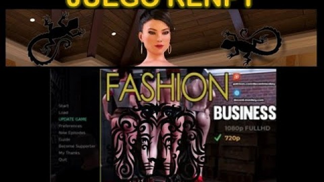 'FASHION BUSINESS - JUEGO RENPY - STUDIO GAME'