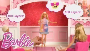 '@Barbie | 100 Layers of Clothes Designed and Worn by Barbie® Crayola™ Color Magic Station™ Doll'