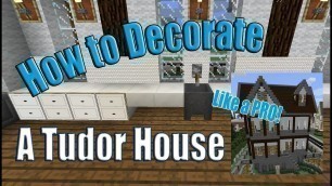 'Minecraft Decorate a Tudor House Tutorial | incl wall tiles + pool table !'
