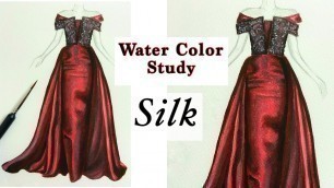 'Silk | Water Color Series | Fashion Illustration'