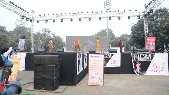 'Fashion Show walking cage in bhu iit varanasi india by FIDM designers'