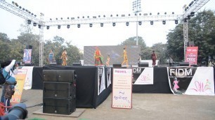 'Fashion Show walking cage in bhu iit varanasi india by FIDM designers'