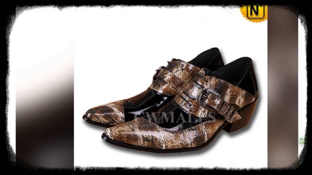 'Men\'s Animal Printed Leather Dress Shoes CW752223 | shoes.cwmalls.com'