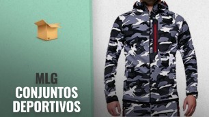 'Mlg 2018 Mejores Ventas: MLG Men Outdoor Camo Running Sports Hooded Jogger Pant Tracksuit Outfit'