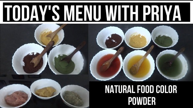 'Natural food color powder'