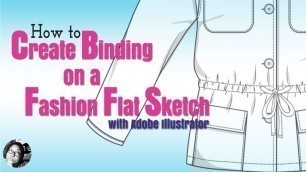 'How to Create Binding on a Fashion Sketch in Illustrator'