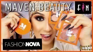 'PROBANDO LA NUEVA LINEA DE MAQUILLAJE DE FASHION NOVA  MAVEN BEAUTY!! 