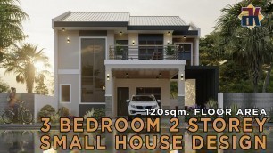 '150sqm 3 Bedroom 2 Storey SMALL HOUSE DESIGN | Exterior & Interior | OFW Dream House'