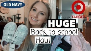 'HUGE BACK TO SCHOOL CLOTHING HAUL || AFFORDABLE FOR TODDLER GIRLS & BOYS'