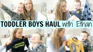 'TODDLER BOYS HAUL WITH MY 3 YEAR OLD | Alex Gladwin'