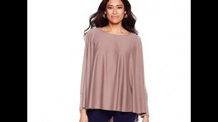 'Serena Williams TwoInOne Drape Cardigan and HighLow Top'