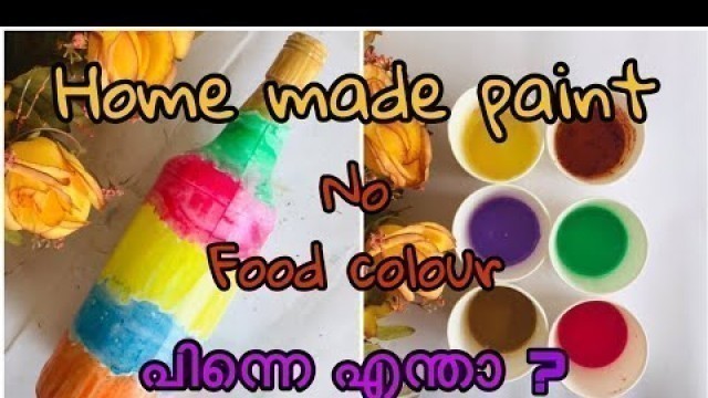 'Home made paint making || No food colour ||'
