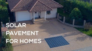 'The First Home Solar Pavement by PLATIO'