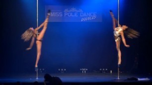'Miss Pole Dance Doubles 2017 Professional Division 1st runner up   London & Ruby'