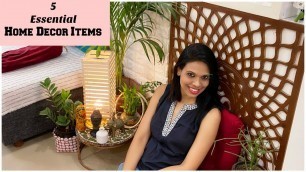 '5 Essential Home Decor Items | Decorate Your home in Budget | Organizopedia'