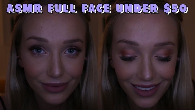 'ASMR E.L.F. Cosmetics Full Face! Testing Affordable Makeup Products + Chatty Life Update'