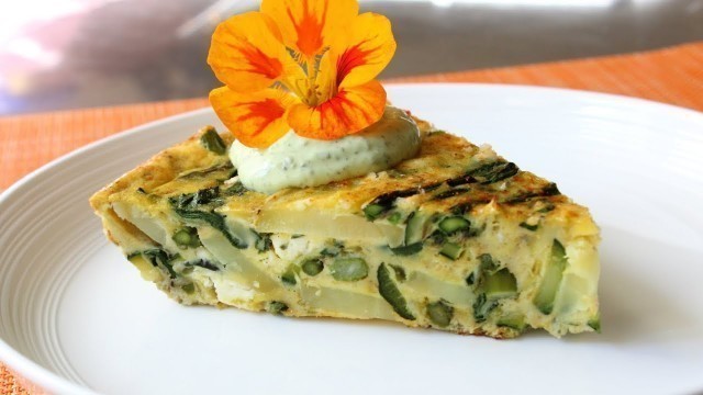 'Spring Vegetable Frittata Recipe - How to Make a Baked Frittata'