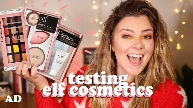 'AVERAGE GIRL TRIES e.l.f COSMETICS - (+ CHRISTMAS GIFT IDEAS) | LUCY WOOD [AD]'