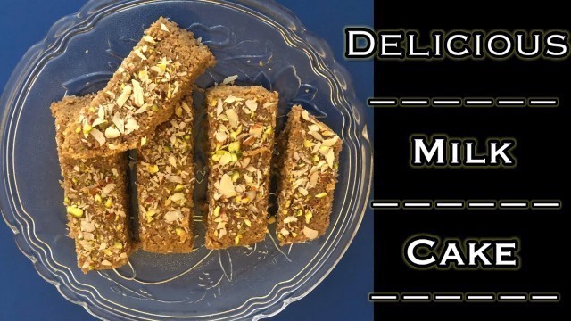 'How to make Delicious Milk Cake at home | No food colour No essence'