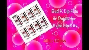 'Aliexpress Haul #6: Bud K Lip Kits (dupes for Kylie lip kits)'