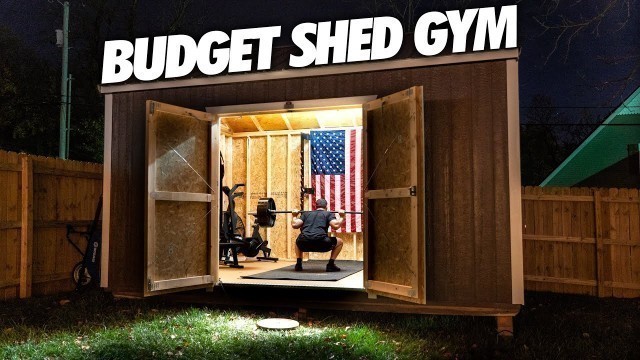 'I Built a Budget Home Gym In A Backyard Shed'