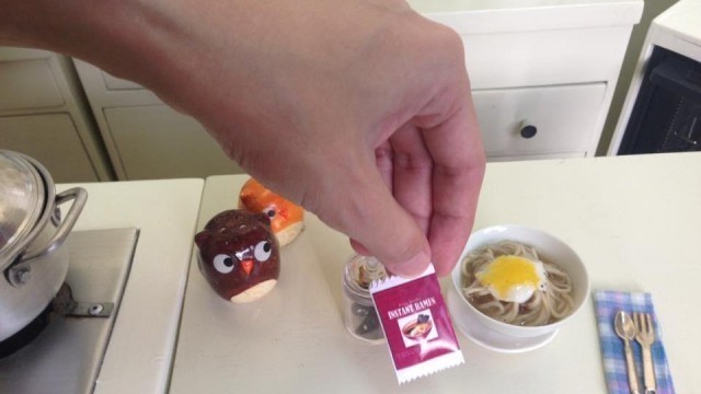 'Miniature Real Food INSTANT RAMEN  (mini food) (kids toys channel)'